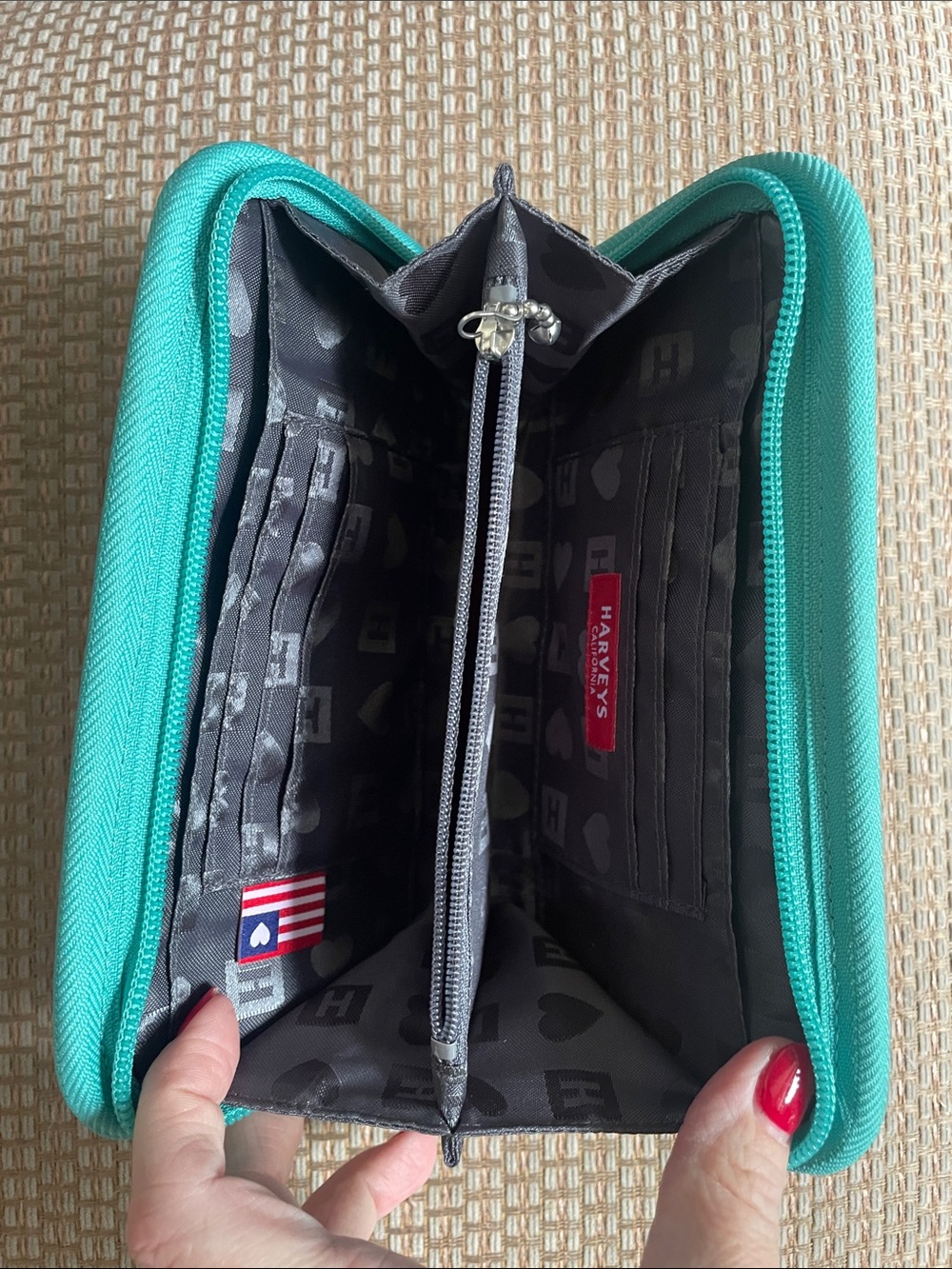 Harvey's turquoise classic wallet - Picture 3 of 4